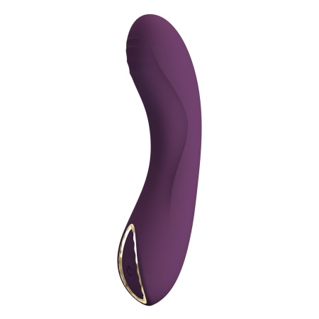 Wibrator Lloyde Purple - zakrzywiony silikon, 10 trybów wibracji, długość całkowita 12,7 cm, średnica 3,6 cm - 2