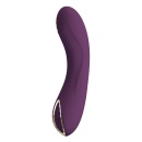 Wibrator Lloyde Purple - zakrzywiony silikon, 10 trybów wibracji, długość całkowita 12,7 cm, średnica 3,6 cm - 2