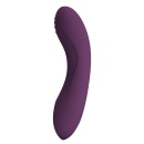 Wibrator Lloyde Purple - zakrzywiony silikon, 10 trybów wibracji, długość całkowita 12,7 cm, średnica 3,6 cm - 3