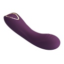 Wibrator Lloyde Purple - zakrzywiony silikon, 10 trybów wibracji, długość całkowita 12,7 cm, średnica 3,6 cm - 4