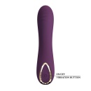 Wibrator Lloyde Purple - zakrzywiony silikon, 10 trybów wibracji, długość całkowita 12,7 cm, średnica 3,6 cm - 6