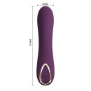 Wibrator Lloyde Purple - zakrzywiony silikon, 10 trybów wibracji, długość całkowita 12,7 cm, średnica 3,6 cm - 8