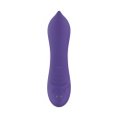 Curling Mini Vibrator - zakrzywiona końcówka come-hither, silikon medyczny, 17,4 cm, kolor Midnight Violet - 4