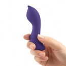 Curling Mini Vibrator - zakrzywiona końcówka come-hither, silikon medyczny, 17,4 cm, kolor Midnight Violet - 9