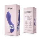Curling Mini Vibrator - zakrzywiona końcówka come-hither, silikon medyczny, 17,4 cm, kolor Midnight Violet - 10