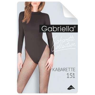 Bielizna-Kabarette/Rajstopy 151 CZARNE XL/XXL - 1