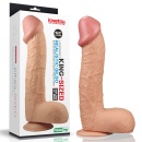 Realistyczne dildo Legendary King Sized 26,7 cm, beżowo-różowe - 1