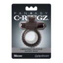 Pierścień erekcyjny z wibracją FCR Vibrating Silicone Super R – wyjmowany bullet, stymulator łechtaczki, średnica wewnętrzna 3,2 - 1