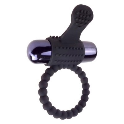 Pierścień erekcyjny z wibracją FCR Vibrating Silicone Super R – wyjmowany bullet, stymulator łechtaczki, średnica wewnętrzna 3,2 - 1 2