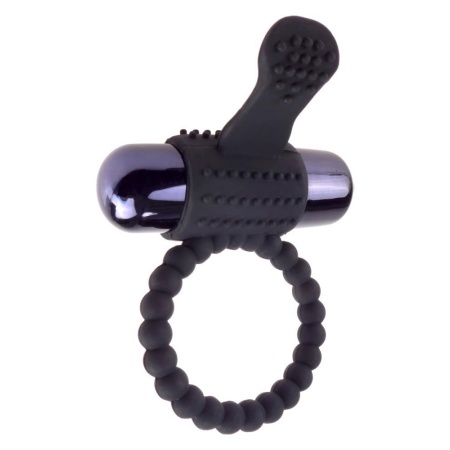 Pierścień erekcyjny z wibracją FCR Vibrating Silicone Super R – wyjmowany bullet, stymulator łechtaczki, średnica wewnętrzna 3,2 - 2