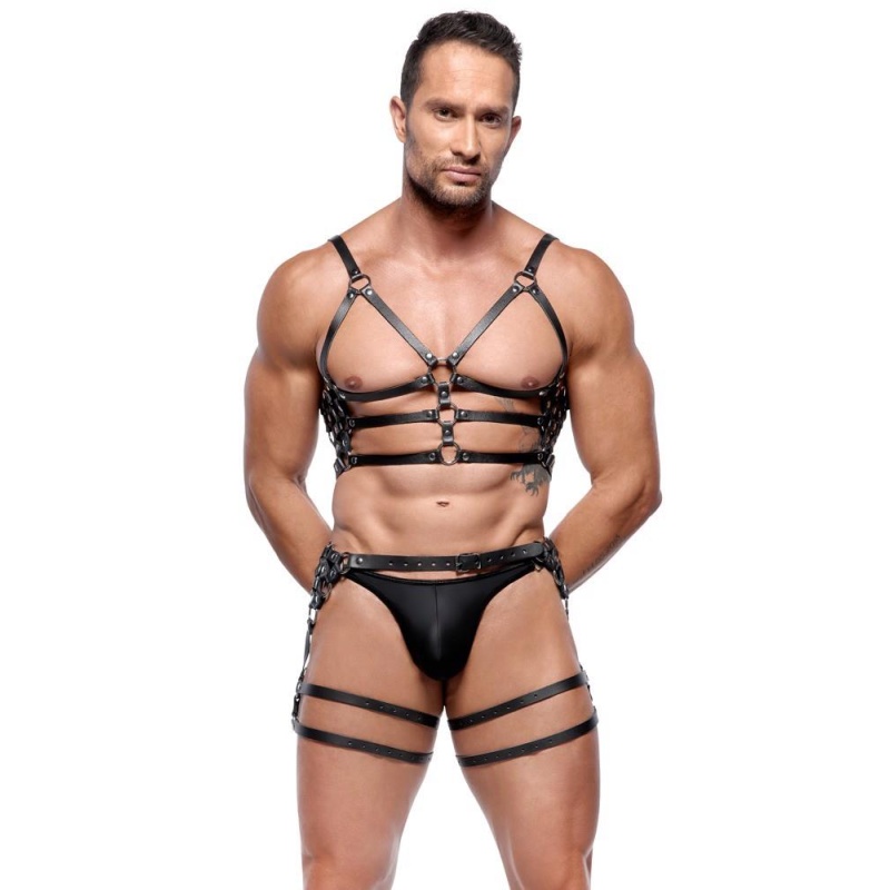 Leather Harness Set M/L - 3