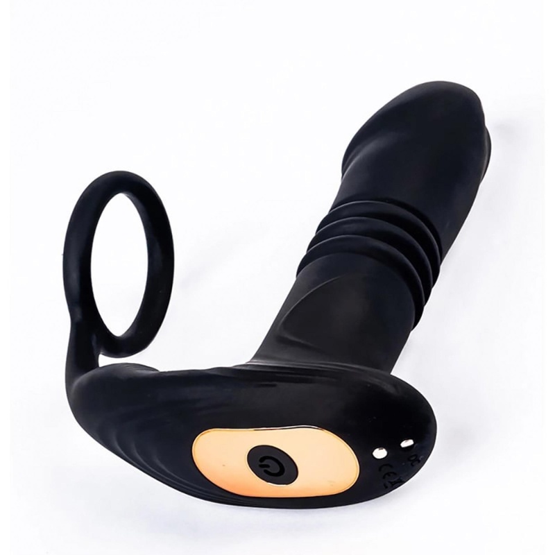 Masażer prostaty Hades Thrusting & Vibrating – funkcja penetracji i 10 trybów wibracji, długość 14 cm - 6
