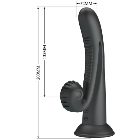 Wibrator króliczek Love Romance Selma - silikonowy, 10 trybów wibracji, długość 20 cm - 8