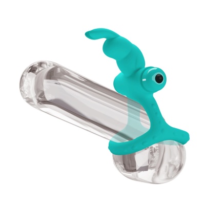 Pierścień na penisa Passionate Figgy z wibratorem - silikon, długość ok. 10 cm - 1 2