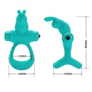 Pierścień na penisa Passionate Figgy z wibratorem - silikon, długość ok. 10 cm - 8