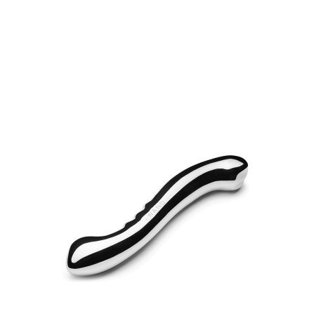 Dwustronne dildo Contour ze stali nierdzewnej, zakrzywione, 27,8 cm - 3