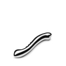 Dwustronne dildo Contour ze stali nierdzewnej, zakrzywione, 27,8 cm - 3