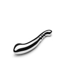 Dwustronne dildo Contour ze stali nierdzewnej, zakrzywione, 27,8 cm - 4