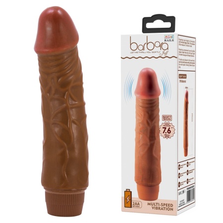 Realistyczny wibrator Jeff 19,5 cm z wielostopniową wibracją - 1