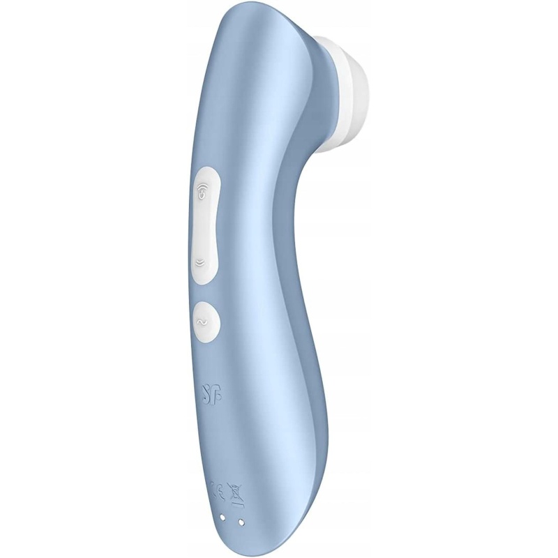 Bezdotykowy masażer łechtaczki Pro 2+ Blue - Air-Pulse, 11 programów i wibracje, 14,3 cm - 4