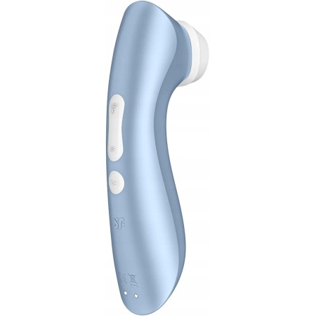 Bezdotykowy masażer łechtaczki Pro 2+ Blue - Air-Pulse, 11 programów i wibracje, 14,3 cm - 4