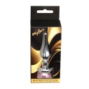 Korek analny MyLove Toys Jewellery Silver - stal nierdzewna, różowy kamień, dł. 9,5 cm, śr. 3 cm - 10