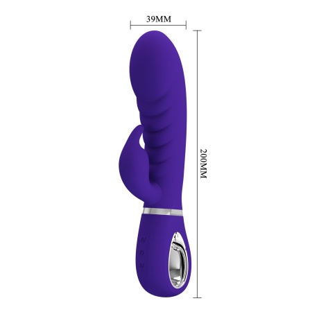 Wibrator króliczy Prescott 20 cm z podwójną stymulacją punktu G i łechtaczki - 9