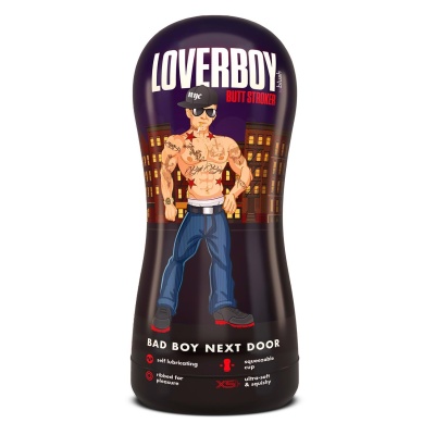 Stroker samosmarujący Bad Boy Next Door z zaworem regulacji podciśnienia 17,7 cm - 1