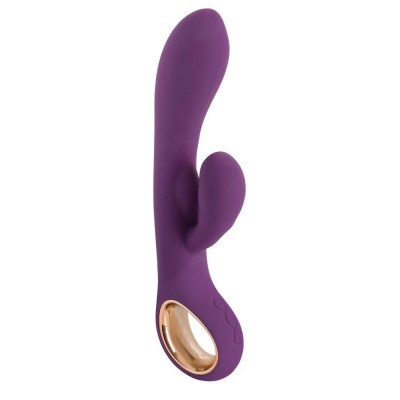 Wibrator króliczy Petit Purple — 2 silniki, stymulator łechtaczki, długość 18,8 cm - 1 2