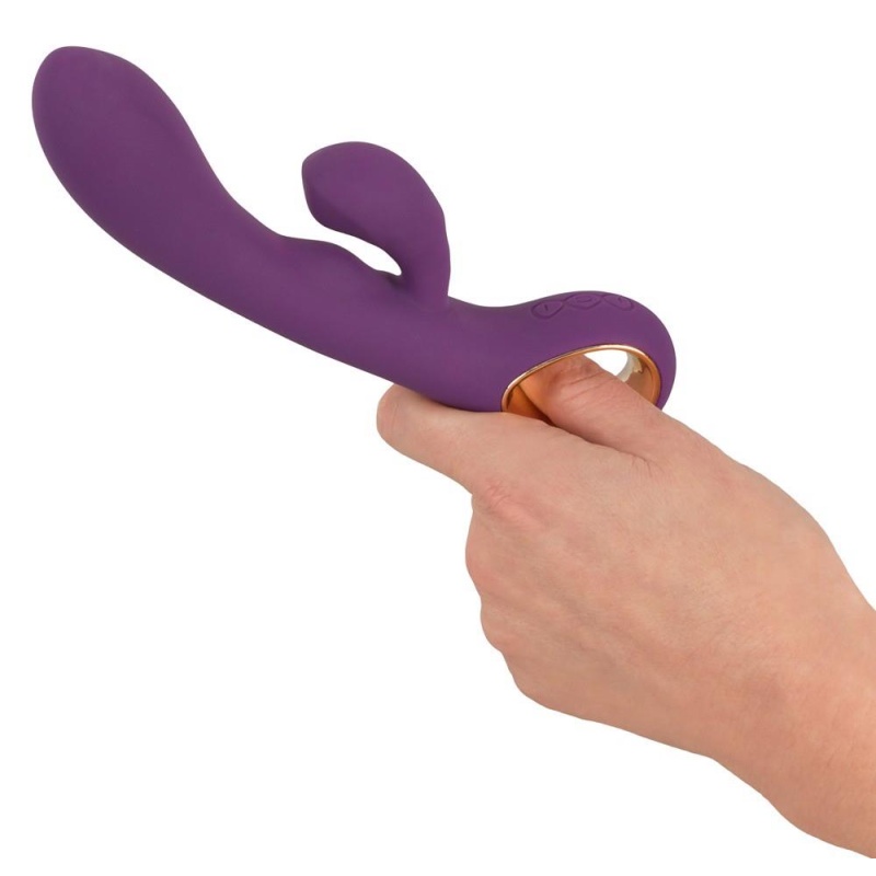 Wibrator króliczy Petit Purple — 2 silniki, stymulator łechtaczki, długość 18,8 cm - 4