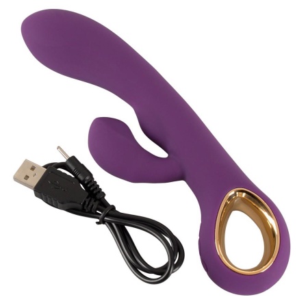 Wibrator króliczy Petit Purple — 2 silniki, stymulator łechtaczki, długość 18,8 cm - 9
