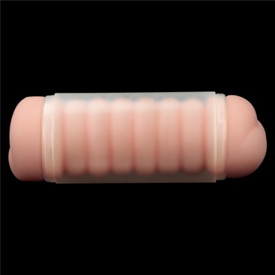 Masturbator dwustronny Virgin-Skin Blowout 22,3 cm – pochwa i odbyt - 1