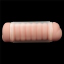 Masturbator dwustronny Virgin-Skin Blowout 22,3 cm – pochwa i odbyt - 1