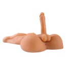 Męski tors masturbator Fuck Me Silly Dude! — realistyczny TPR z penisem 20,32 cm i kanałem analnym, wymiary całkowite 68,6 × 48, - 4