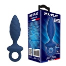 Korek analny z pętelką Size S z miękkiego silikonu, 11,5 cm - 1