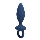 Korek analny z pętelką Size S z miękkiego silikonu, 11,5 cm - 3
