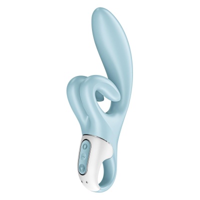 Wibrator typu królik Satisfyer Touch Me Blue - silikon medyczny Flex, 3 silniczki, 12 programów, IPX7 - 1