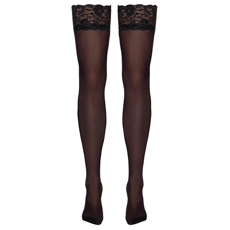 Stockings black L - 7