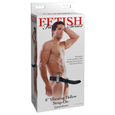 FFS 8" Hollow Strap-On Dark - 1