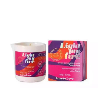 LIGHT MY FIRE - MASSAGE CANDLE - LOTUS FLOWER 65G / 2.2OZ. - 1