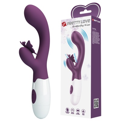 Wibrator Butterfly Kiss z przegubowym ramieniem motyla 19,9 cm - 1