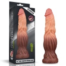 Dildo Nature Cock 24 cm – dwuwarstwowy silikon z przyssawką - 1