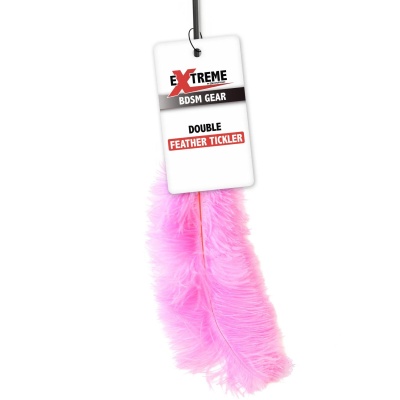 Double Feather Tickler Pink - 1 2