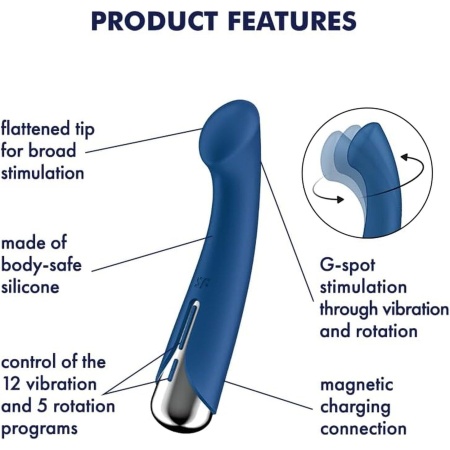 Satisfyer Spinning G-Spot 1 Blue - 3