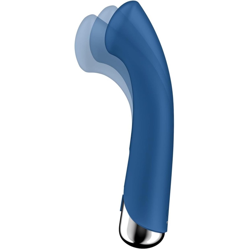 Wibrator rotacyjny Spinning G-Spot 1 - obrotowa główka, 5 programów rotacji i 12 programów wibracji, silikon medyczny, 16,5 cm - 5