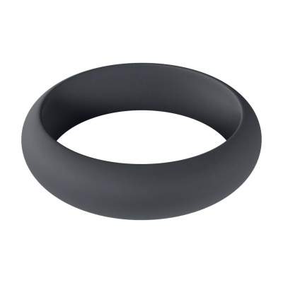 Wide O Silicone Cockring - M - 35mm - Black - 1