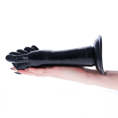 Dildo fistingowe Errigal Nero 21 cm włożenia, 8.6 cm średnicy - 1 2