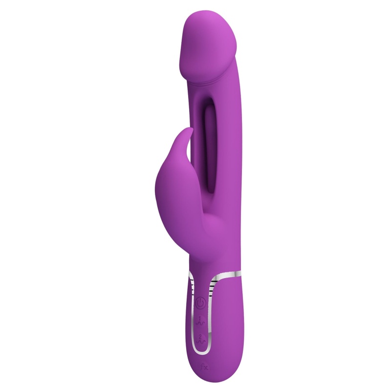 Wibrator króliczek Kampas Purple - podwójne silniki, ruchomy języczek i 7 funkcji wibracji - 3