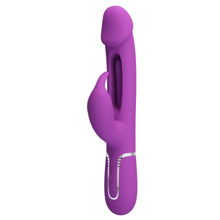Wibrator króliczek Kampas Purple - podwójne silniki, ruchomy języczek i 7 funkcji wibracji - 3