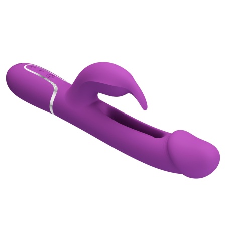 Wibrator króliczek Kampas Purple - podwójne silniki, ruchomy języczek i 7 funkcji wibracji - 5